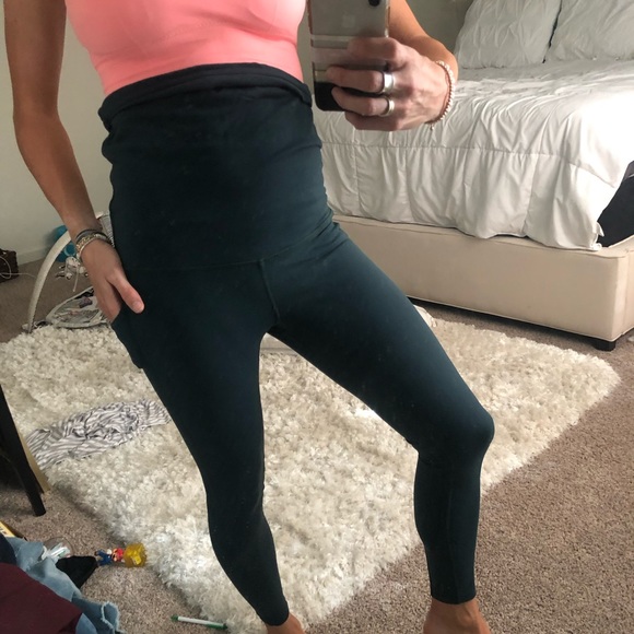 Green Senita Maternity leggings - Picture 3 of 7